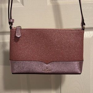 NWOT Kate Spade New York LOLA GLITTER CROSSBODY Rose Pink